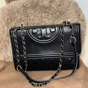 Tory Burch Black Quilted Shoulder Bag